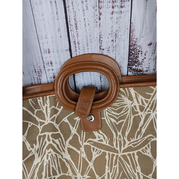 Liz Clairiborne Tote Bag BORA BORA Large Fabric & Faux Leather Hand  Purse - Picture 6 of 9